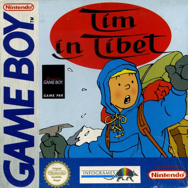 Tintin in Tibet box art for Sega Game Gear
